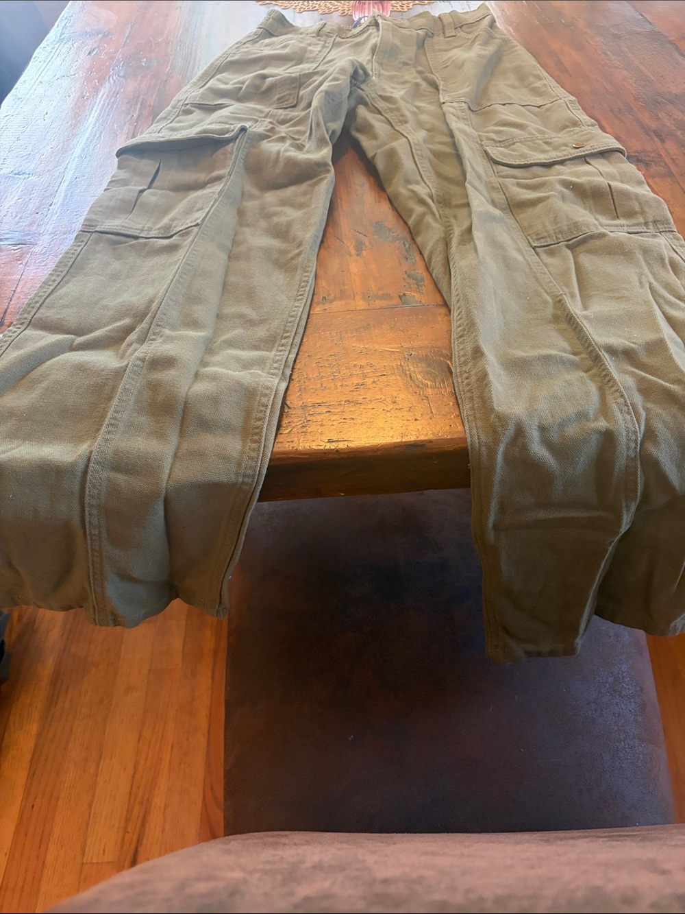 Men's Olive Cargo Pants - Utility Style